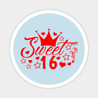 Sweet Sixteen Magnet